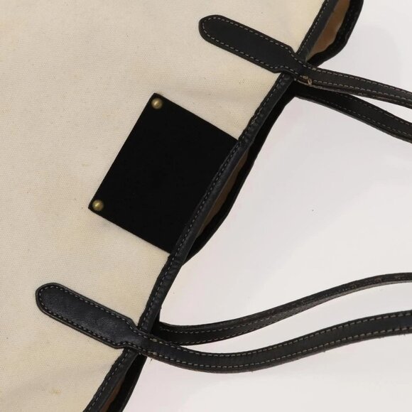 BURBERRY Tote Bag Canvas White Auth ti3062 - Picture 9 of 16